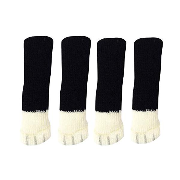 くつした/ねこあし 4足入り/CSK-NA-04・パッケージ個数:1・本体サイズ:幅3×奥行1×高さ12cm・0.1・材質:アクリル、ポリエステル、ポリウレタン・原産国:中国・対応サイズ:椅子脚周囲6-18cmまで