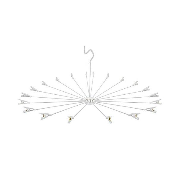 ホワイト/直径82×高さ44cm/HM-20A・PatternName:ハンド物干 20本掛・パッケージ個数:1・サイズ約幅82×奥行82×高さ44cm(広げたサイズ)重量622g材質クリップ・グリップ：ポリプロピレン/ハンガー：ポリエチレ...