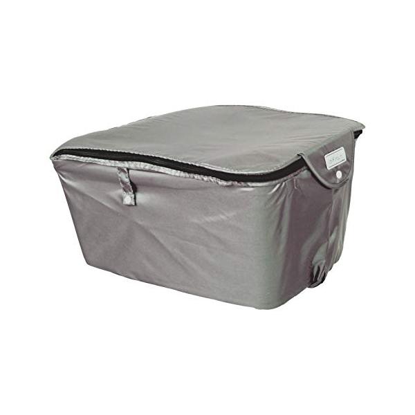 特大後カゴ用グレー/標準/BCR-2800・Color:グレー・パッケージ個数:1・サイズ:(約)幅36×奥行55×高さ25cm・適応カゴ:周囲145-155cm程度・素材:ポリエステル(撥水加工)PVC(フタ中張り)