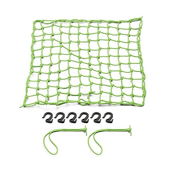 他サイト： デイトナ(Daytona) ツーリングネット 選べる5色4サイズ LLサイズ(500×500mm) フック6個付属 収納ポーチ付きネット&amp;フックの商品画像