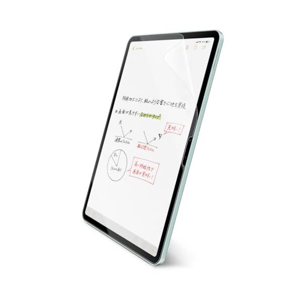 2)なめらかタイプ透明/-/TB-A24MFLAPNS・Style:2)なめらかタイプ・パッケージ個数:1・11インチiPad Air(M3)、11インチiPad Air(M2)の画面を傷や汚れから守る、指紋防止、反射防止タイプの紙心地フィ...