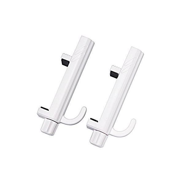 ホワイト/-/N-1240・PatternName:単品・パッケージ個数:1・本体サイズ:17x102x43mm・耐荷重:1セットあたり1.5Kg・桟の高さ80mmまでOK