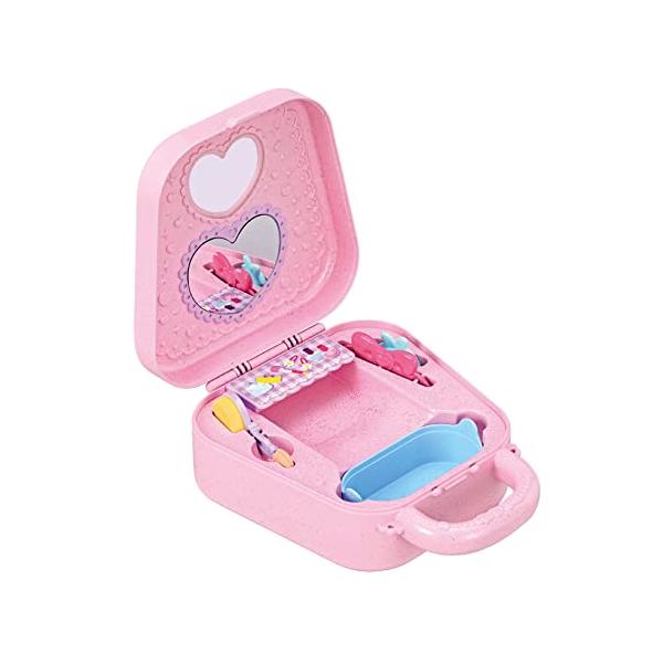 通常版ポケメルドレッサー/ワンサイズ/1851555・Color:ポケメルドレッサー・ポケットメルちゃんシリーズ・対象年齢:3歳以上・セット内容:ドレッサー、色変えブラシ、コーム、カチューシャ、氷入れ・手のひらサイズで、いつでもどこでもつれ...