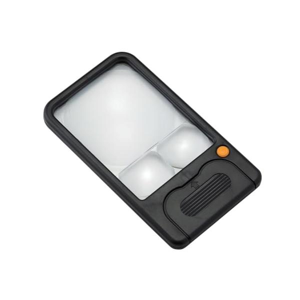 ブラック/並/LFL-357・パッケージ個数:1・サイズ:レンズ/縦70×横54mm・重量:38g・材質:レンズ/アクリル、本体/ABS、ケース/PVC・用途:測定や点検、暗い場所での作業に・倍率:3、5、7倍