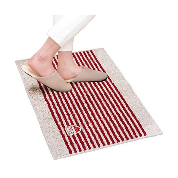 ナチュラルレッド/45 x 60 cm (長方形)/4548622688870・Color:レッド・パッケージ個数:1・サイズ:約45cm×60cm(マットの高さ 約10mm)・素材:ポリエステル50%・綿32%・レーヨン14%・その他4%...