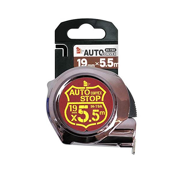 マグネット無ブラウン/長さ5.5 m/IH19A・パッケージ個数:1・材質:本体=ABS;テープ・フック=スチール;ストラップ=ポリエステル・精度:±0.2+(±(0.25+0.15L))