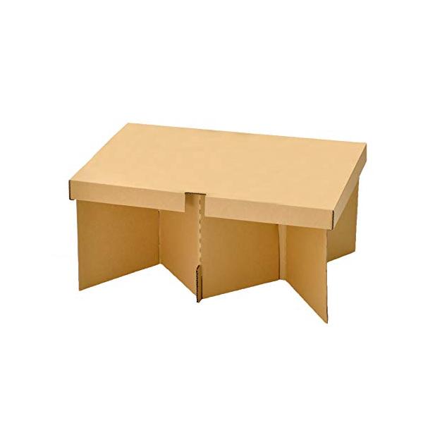 折りたたみブラウン/（組立時）51.2×34.5×24.0cm/KR-5001・パッケージ個数:1・素材・材質：パルプ（段ボール）・商品サイズ:（組立時）51.2×34.5×24.0cm・折り畳み時サイズ：40×25×厚さ4cm