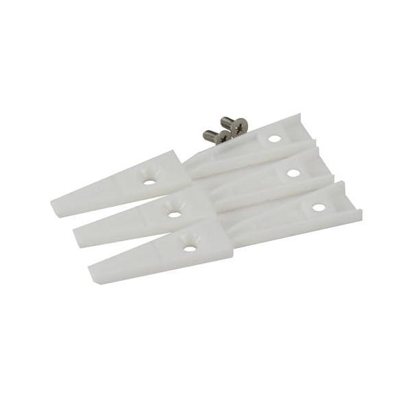 7)165mm(スリム)用スペアー樹脂ホワイト/-/No.351・Style:7)165mm(スリム)用スペアー樹脂・パッケージ個数:1・用途:SH-165S用パーツ・入数:くわえ部樹脂6個(3組)/取付けネジ2個(1組)・原産国:日本・材...