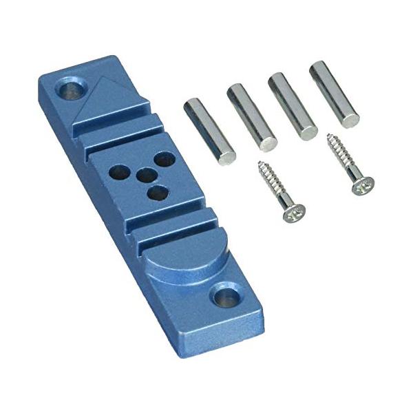 ブルー/長さ110×幅25mm/No.334・パッケージ個数:1・サイズ:長さ110×幅25mm・仕様:角曲げ、丸曲げ、輪作り・材質:アルミダイキャスト・最大厚:15mm・付属品:輪作りピン×4、固定用ネジ×2