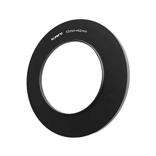 ステップアップリング黒枠/55-82mm/K21055・Size:55-82mmStyle:ステップアップリング・パッケージ個数:1・レンズ側のフィルター枠径よりも大きな径のフィルターが取付可能に・外周部にローレット加工を施し、着脱操作がし...
