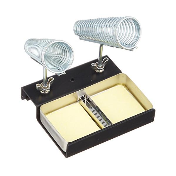 はんだこて台(3)-/-/ST-75V・Style:はんだこて台(3)・パッケージ個数:1・高さ:125mm・横幅:110mm・製品型番:ST-75V・商品の重量:480g・スタイル:ニクロムはんだこて用・2丁差