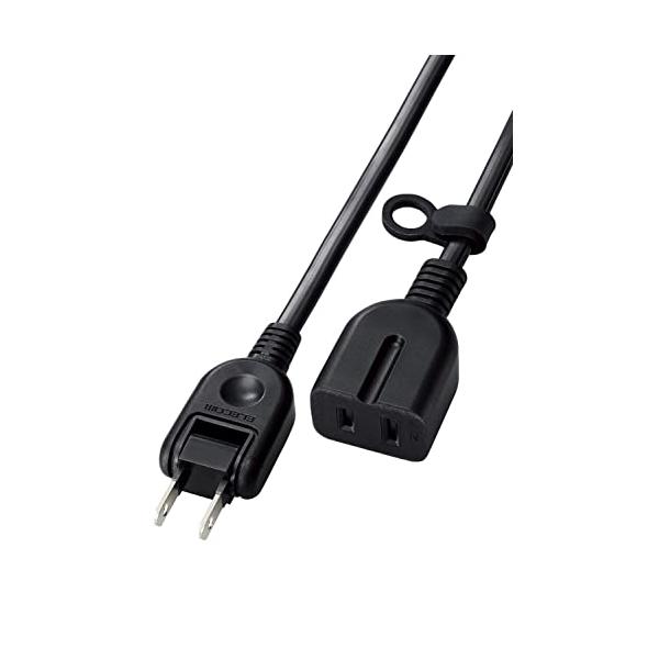 ブラック/2m/T-X01-2120BK・Size:2mColor:ブラック・パッケージ個数:1・機器のコードがコンセントに届かない場合などに、電源を延長するためのコードです。・差込口は1個口で、極性のある2ピン式プラグ(左右のピンの幅が異...