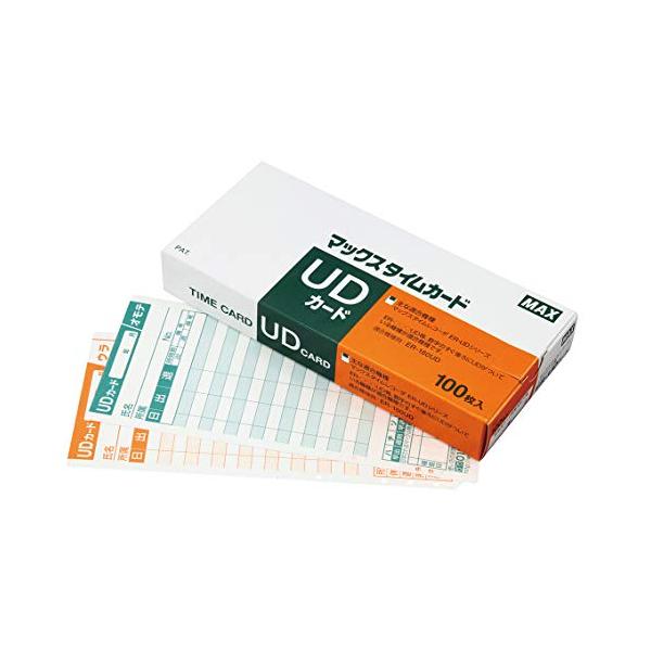 -/-/ER-UDカード・パッケージ個数:1・対応機種:ER-180UD・仕様:任意の締日対応、日付印刷なし、表裏自動判別、印字欄自動判別・単位(入数):1箱(100枚入)・大きな字で見やすい印字