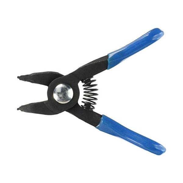 穴用先曲りブルー/穴用先曲り/11339・パッケージ個数:1・先端形状:先曲がり45度・適用リング形状:穴用・適用リング径:10~30mm・特長:ストレ一トタイプ・用途:C型形状止め金具、軸用に使用可能