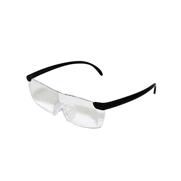 ブラック/約140×43×165mm/M-27・パッケージ個数:1・用途:1.6倍の拡大鏡・特徴:メガネの上から掛けられる・使用時サイズ:約140×43×165mm(男女兼用)・付属品:専用ポーチ、クロス、メガネストラップ、高さ調整用鼻パッ...