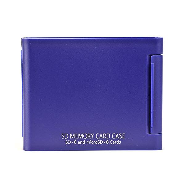 SD/microSD各8枚収納可能ブルー/-/704462・Color:ブルーStyle:SD/microSD各8枚収納可能・パッケージ個数:1・プラスチック外装を採用したハードタイプのSDカードケース・SDカード/microSDカード両対...