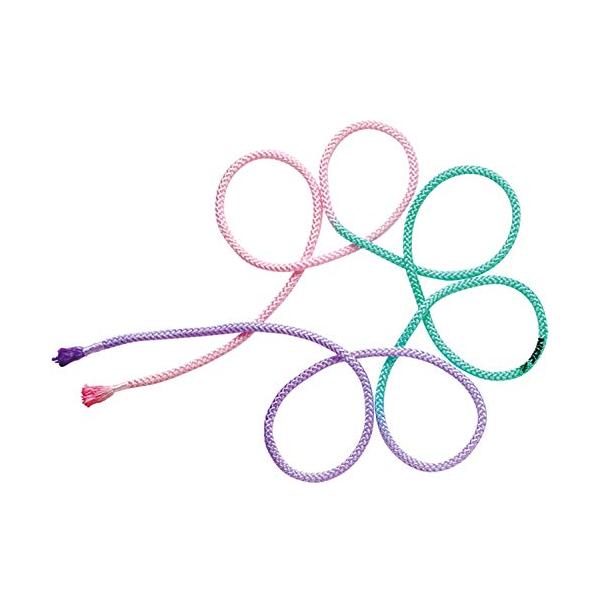 ライトピンク×ペパーミントグリーン×ラベンダー/長さ3m／径1cm/M280GF・Color:ライトピンク×ペパーミントグリーン×ラベンダー・サイズ:長さ3m、 径1cm・素材:ナイロン・備考:日本体操協会検定品・レディース