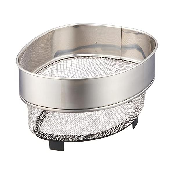 三角コーナーシルバー/小/SUI-6052・Size:小・パッケージ個数:1・サイズ:13.8×18.2×11.5cm・本体:ステンレス鋼、足部:ABS樹脂・生産国:中国