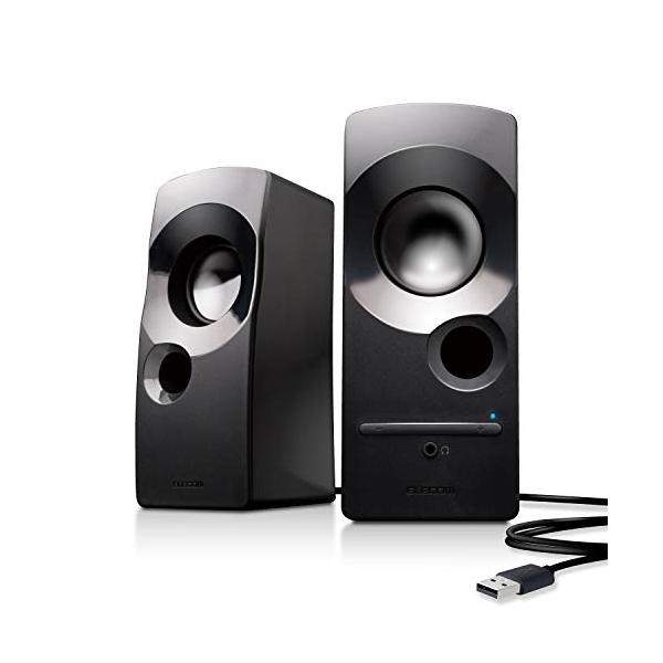 5W(2.0chPCスピーカー)ブラック/幅70×奥行83×高さ170mm/MS-P09UXBK・Style:5W(2.0chPCスピーカー)・パッケージ個数:1・実用最大出力5.0Wのアンプ内蔵2.0chステレオスピーカです。パソコンのU...