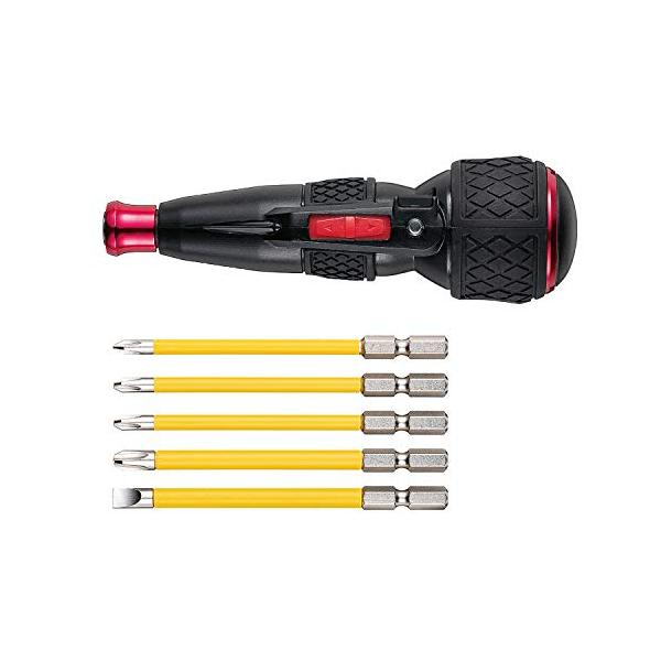 ビットセット付ブラック/-/220USB-5・PatternName:標準Style:ビットセット付Color:ブラック・パッケージ個数:1・グリップ長:140mm グリップ径:φ45mm 重量:160g スリーブ:対辺6.35mm アルミ...