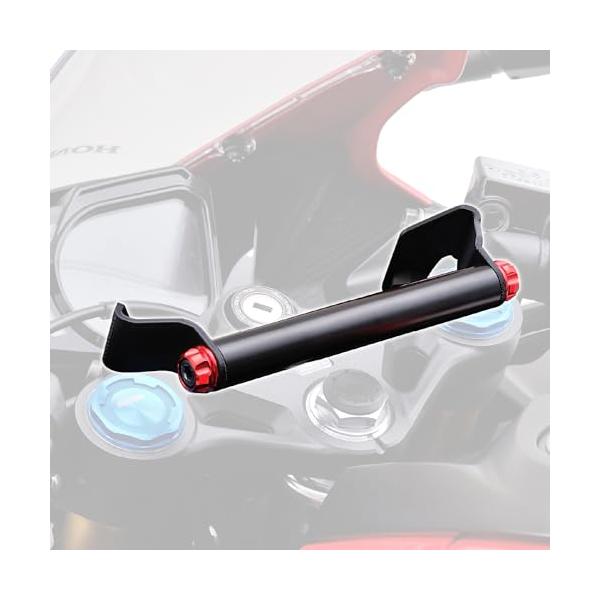 CBR250RRレッド/-/17866・Color:レッドStyle:CBR250RR・パッケージ個数:1・適合車種:CBR250RR(17-23)・車種別専用品だから取付簡単、電子機器を見やすい位置にセット・バー有効長155mm / パイ...