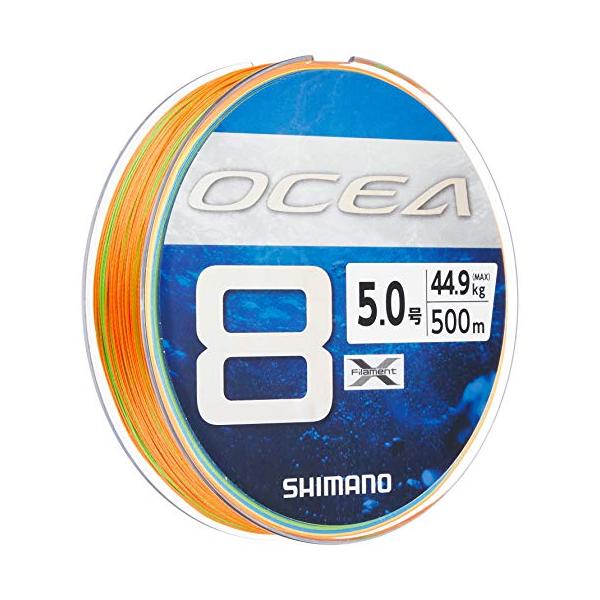 シマノ(SHIMANO) ライン オシア8 500m 5.0号 5カラー LD-A91S 釣り糸