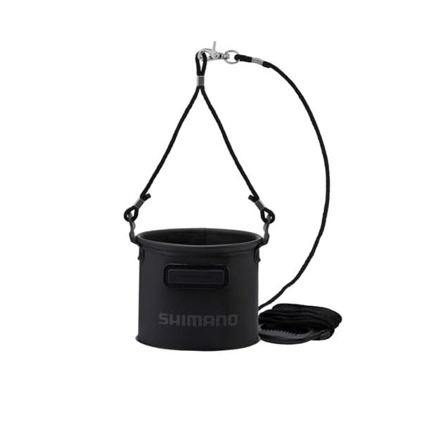 シマノ(SHIMANO) 水汲みバッカン BK-053Q リアルブラック 17cm
