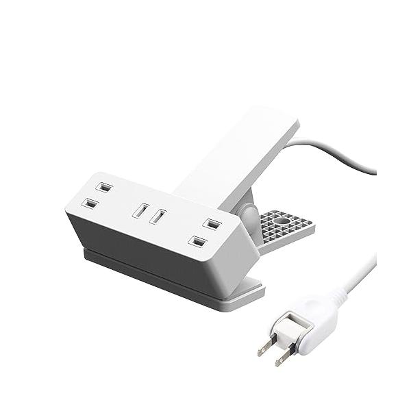 エレコム 電源タップ 雷ガード 3個口 クリップ ほこりシャッター付 スイングプラグ 3m ホワイト ECT-1430WH