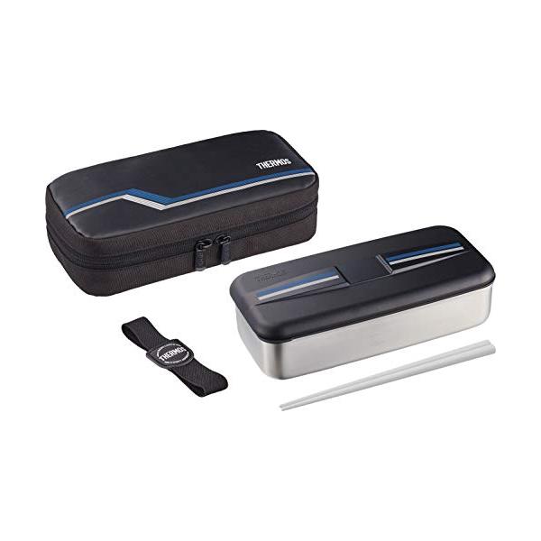 サーモス 弁当箱 ステンレス フレッシュランチボックス 700ml ラインブラック DSD-704 L-BK