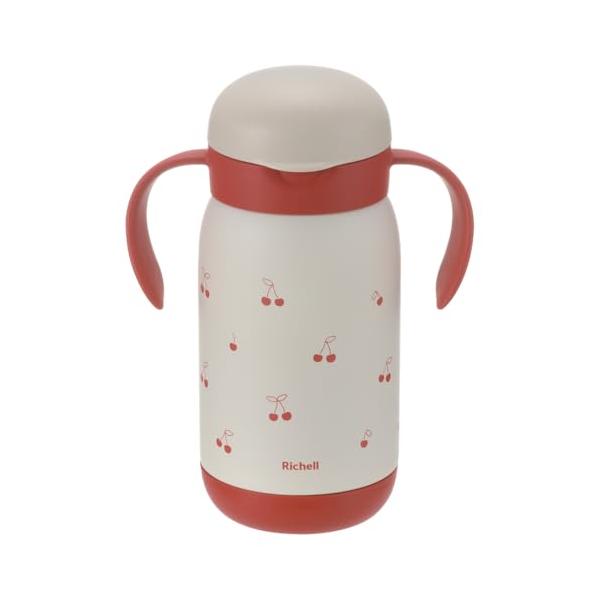 リッチェル(Richell) トライ もれない保冷ストローマグ 450 レッド 1個 7カ月頃から 450ml