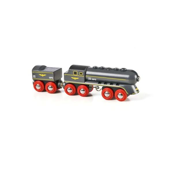 BRIO (ブリオ) 黒い特急列車 33697 対象年齢 3歳~ 【おもちゃ 玩具 木製おもちゃ 電車 機関車 車両 電動車両 プレゼント（誕生