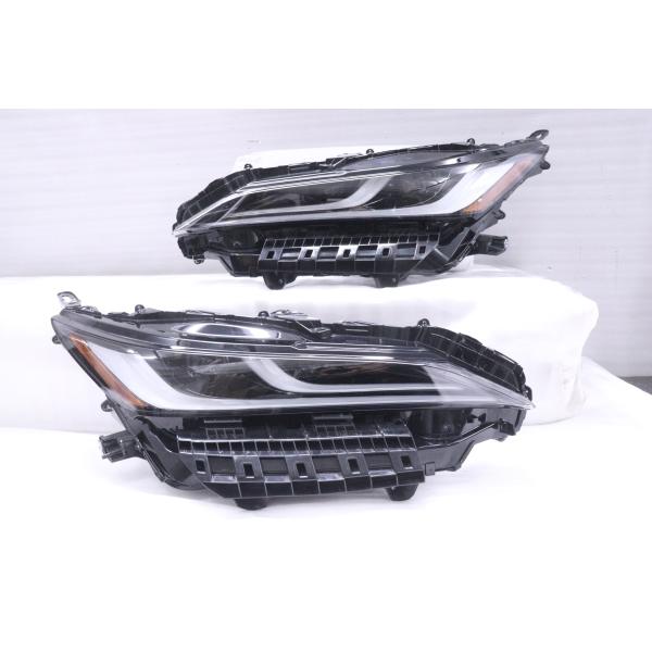 80ハリアーヘッドライト 33-1135☆美品 LED MXUA80 ハリアー HV☆左右ヘッドライト G Z