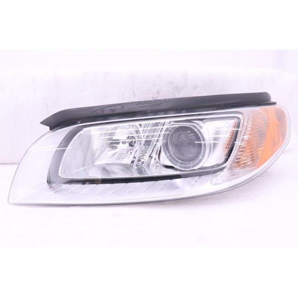 53-1024☆HID BB ボルボ V70☆左ヘッドライト 31283917 メッキ 純正