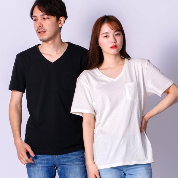 【ラストサマーセール！50％OFF 1,500円→750円】Ｔシャツ メンズ 半袖 綿100％ 大きいサイズ tシャツ USA コットン 夏 Vネック レディース ユニセックス