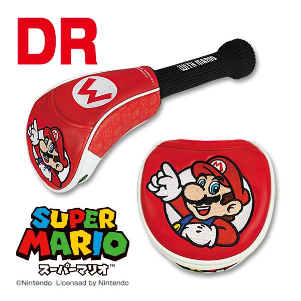 ゴルフ キャラクター ヘッドカバー　マリオ スーパーマリオ ドライバー用（DR） おしゃれ