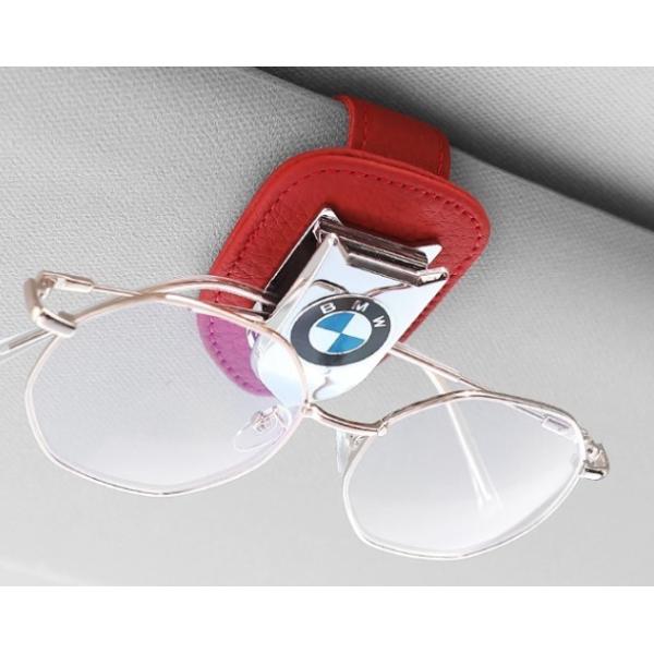 人気アイテムBMW X1 X3 X5 X6 iX i3 i8 M3 M5 M6 F12 G30 3シリーズ 5シリーズ汎用 牛革サングラスクリップ メガネクリップ ホルダーメガネ 色選択可