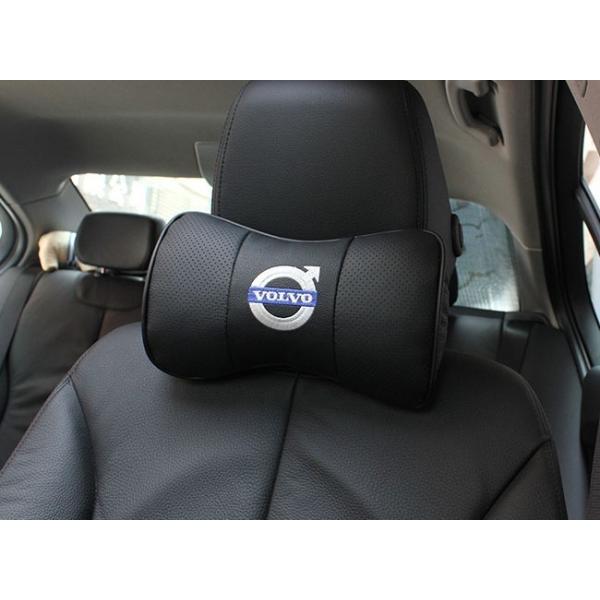 ボルボVOLVO V40 V50 V60 XC60 S60 V70 S80 S90 V90 XC90 XC70 XC40汎用 本革レザーネックパッド 2Pセット