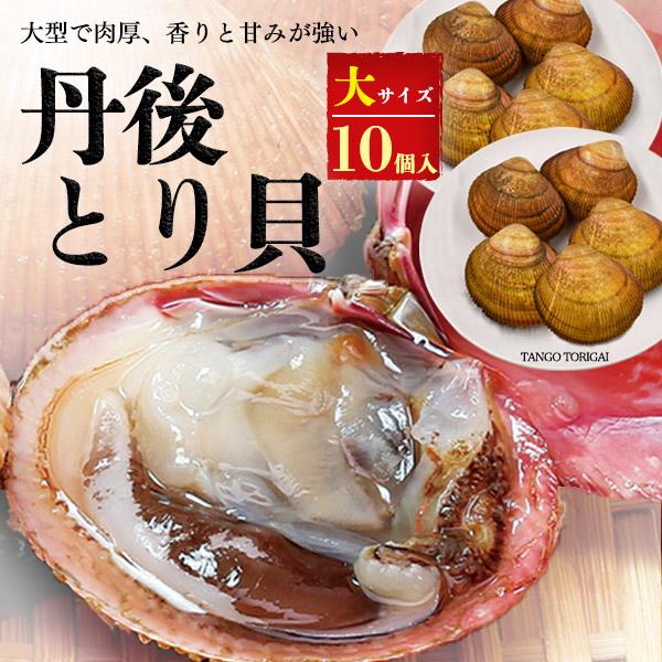丹後とり貝 大サイズ 10個 セット グルメ 人気 海鮮 とり貝 鳥貝 とりがい トリ貝 刺身 贈答 ギフト お返し 内祝い プレゼント 贈物 トリガイ