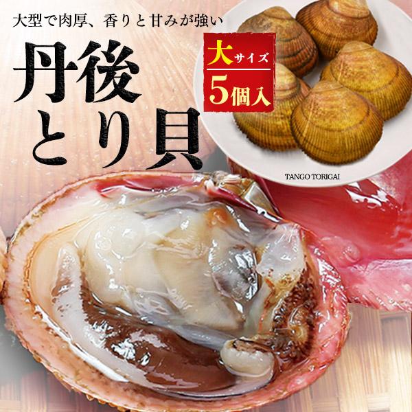 丹後 とり貝 大サイズ 5個セット お取り寄せ グルメ 人気 海鮮 鳥貝 とりがい トリ貝 刺身 贈答 ギフト お中元 お返し 内祝い プレゼント トリガイ