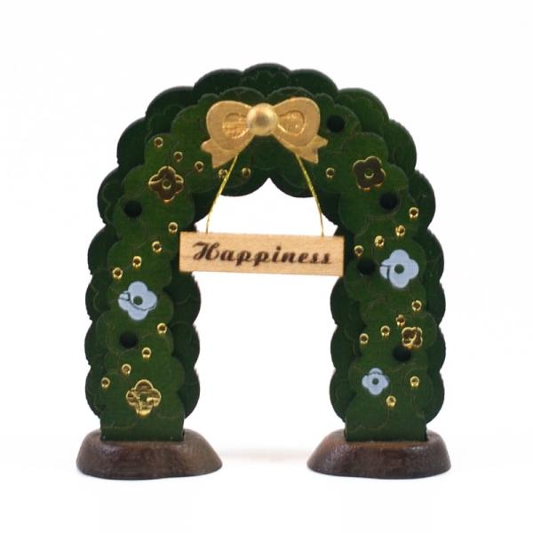 リボンの下にHappinessの文字プレートを配したゲートです。別売の【wooderful life DIYオルゴール 回転ベース】にお好みのレイアウトで接着してオリジナルオルゴールを作ることができます。あなただけの組み合わせでお気に入りの...