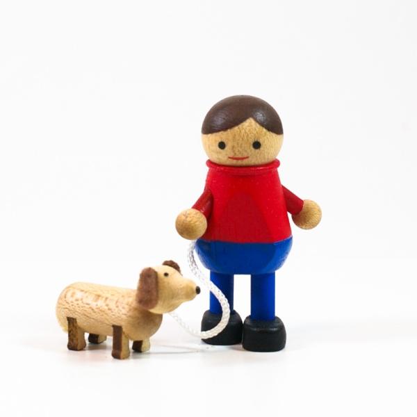 子犬を連れた男の子別売の【wooderful life DIYオルゴール 回転ベース】にお好みのレイアウトで接着してオリジナルオルゴールを作ることができます。あなただけの組み合わせでお気に入りのオルゴールに。追加でメッセージプレート（別売）...