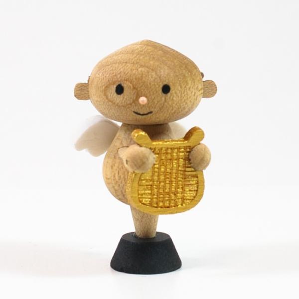 ハープを持った天使。ウェディングやカップルと組み合わせるとキューピットに。別売の【wooderful life DIYオルゴール 回転ベース】にお好みのレイアウトで接着してオリジナルオルゴールを作ることができます。あなただけの組み合わせでお...