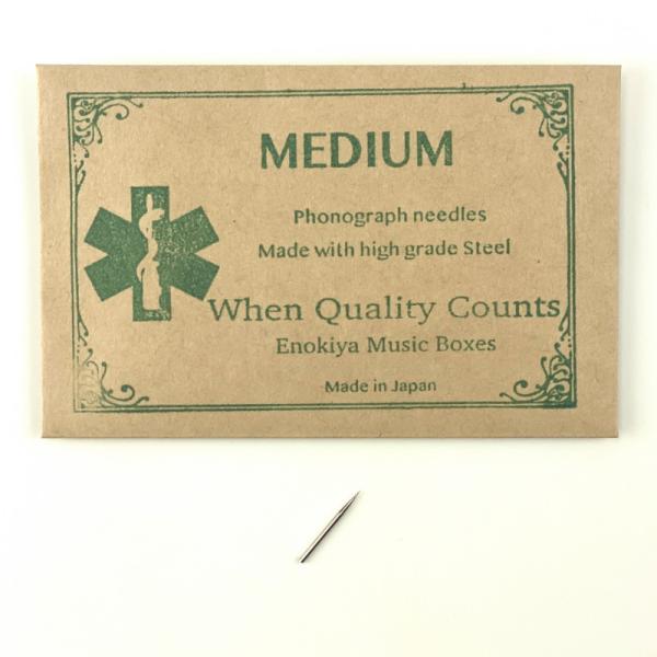 アンティーク蓄音機の演奏のために使用するミディアムトーンの鉄針