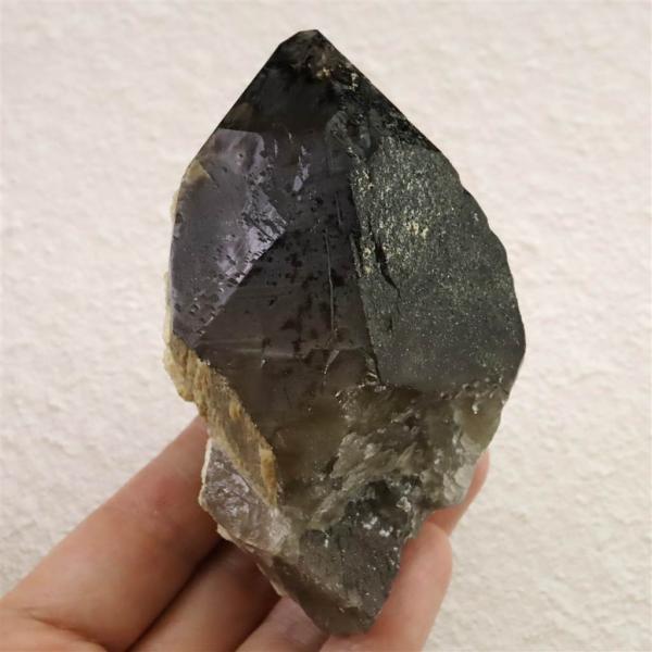 岐阜県中津川市蛭川産 黒水晶（モリオン）原石 カテドラル レコード