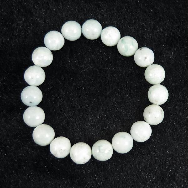 糸魚川青翡翠１０mm１９玉ブレスレット産地証明書付き enomoto_23261a