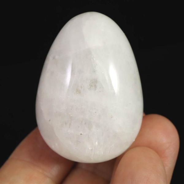 ロシア産ナトロライト 41.5mm エッグポリッシュ レインボー 鑑別書付