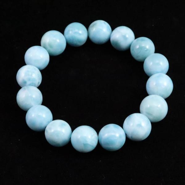 HASA　ラリマー　11mm 4本セット ラリマー 4Aグレード 12mm玉ブレスレット 44.8g 【榎本通商56289