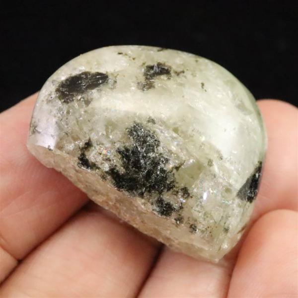 訳あり フェナカイト ロシア産 フェナカイト 原石 ハーフ磨き 12.08g 【榎本通商60180