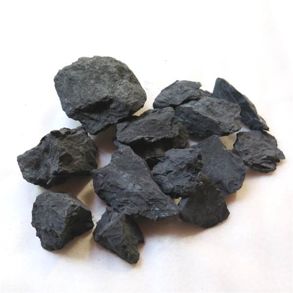 北海道産　ブラックシリカ（黒鉛珪石）原石M  約300ｇ 【榎本通商61674】