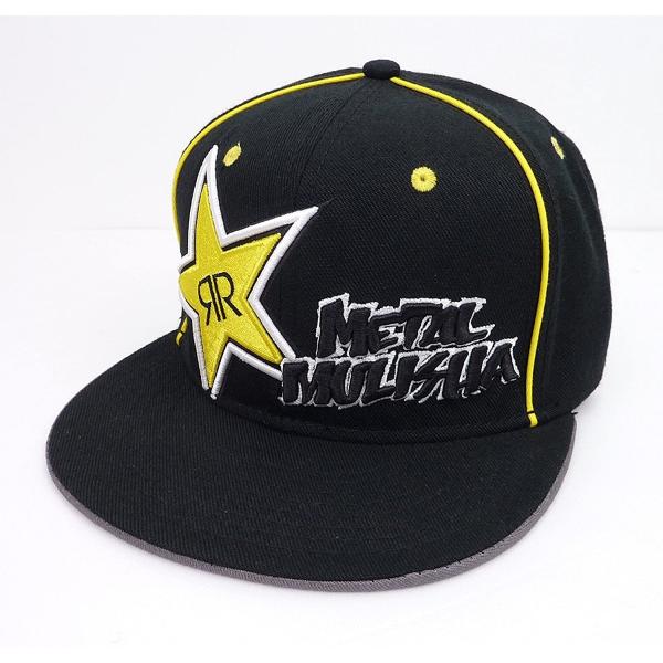 [並行輸入品] Metal Mulisha×Rockstar メタルマリーシア×ロックスター フロントデザイン ベースボールキャップ